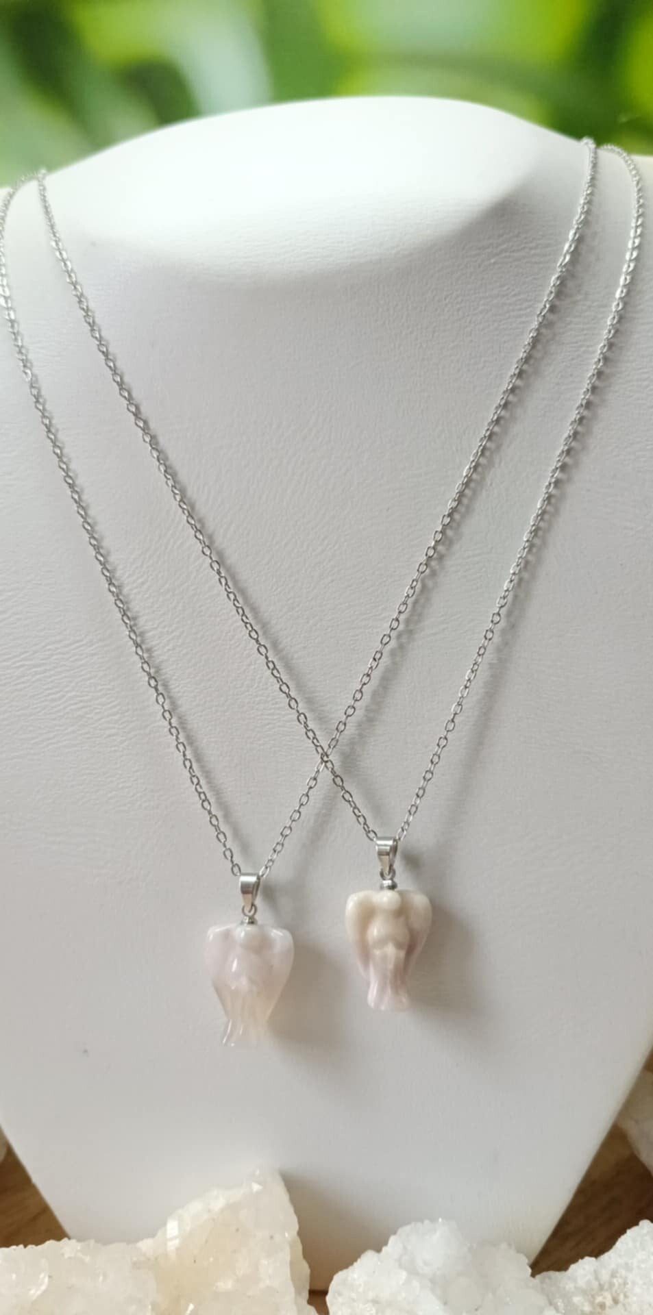 Collier Ange Agate Fleur de Cerisier - Sakura