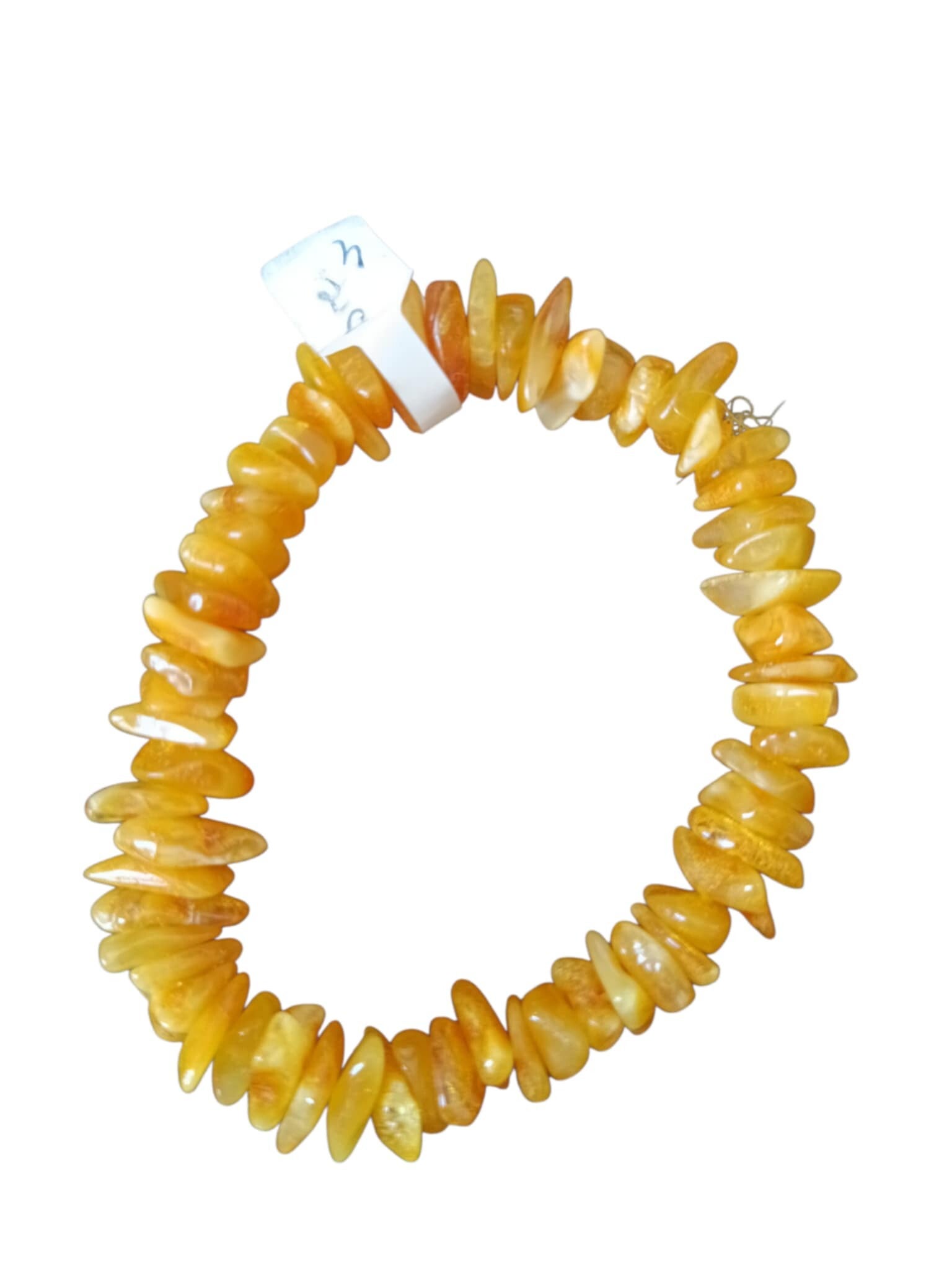 Bracelet Ambre jaune Baroque
