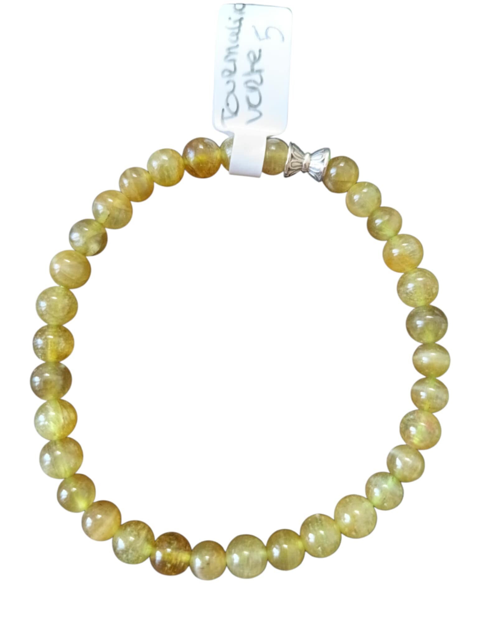 Bracelet Tourmaline Verte 6mm
