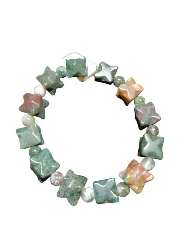 Bracelet Jaspe Océan Merkaba