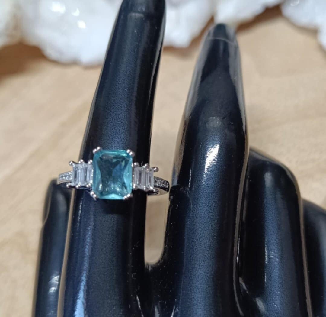 Bague Aigue Marine Taille 9 (59-60)