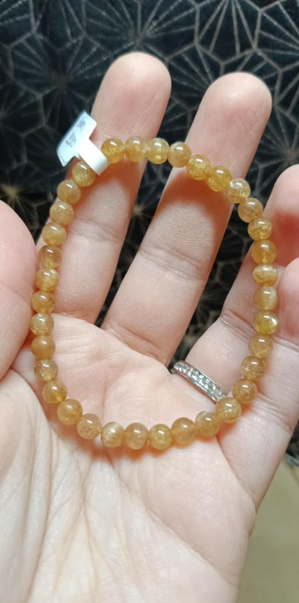 Bracelet Apatite Jaune 6mm Grade A