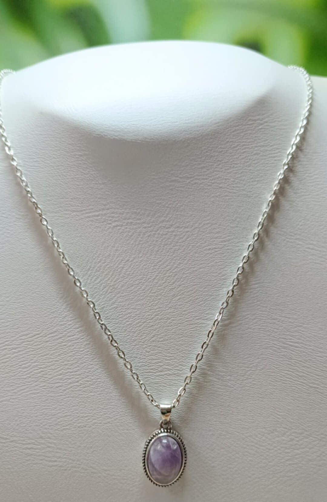 Collier Améthyste Chevron