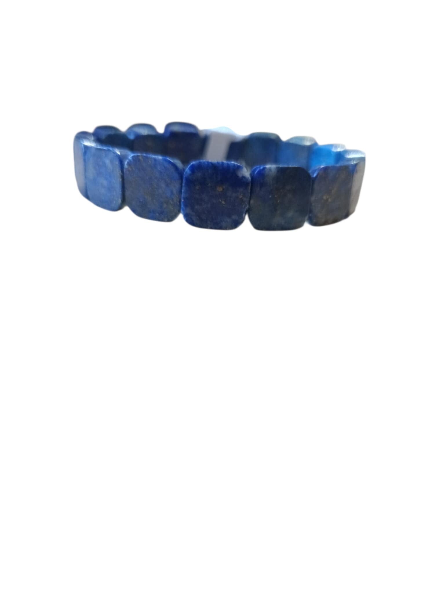 Bracelet Lapis Lazuli Carré 12mm