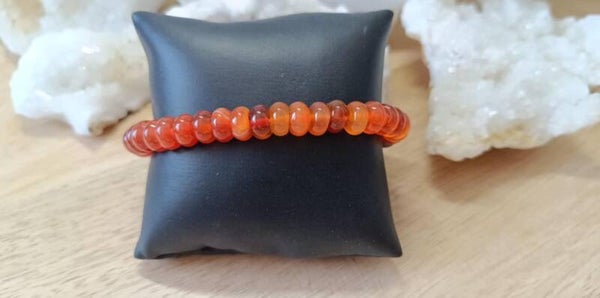 Bracelet Cornaline Donuts 8mm