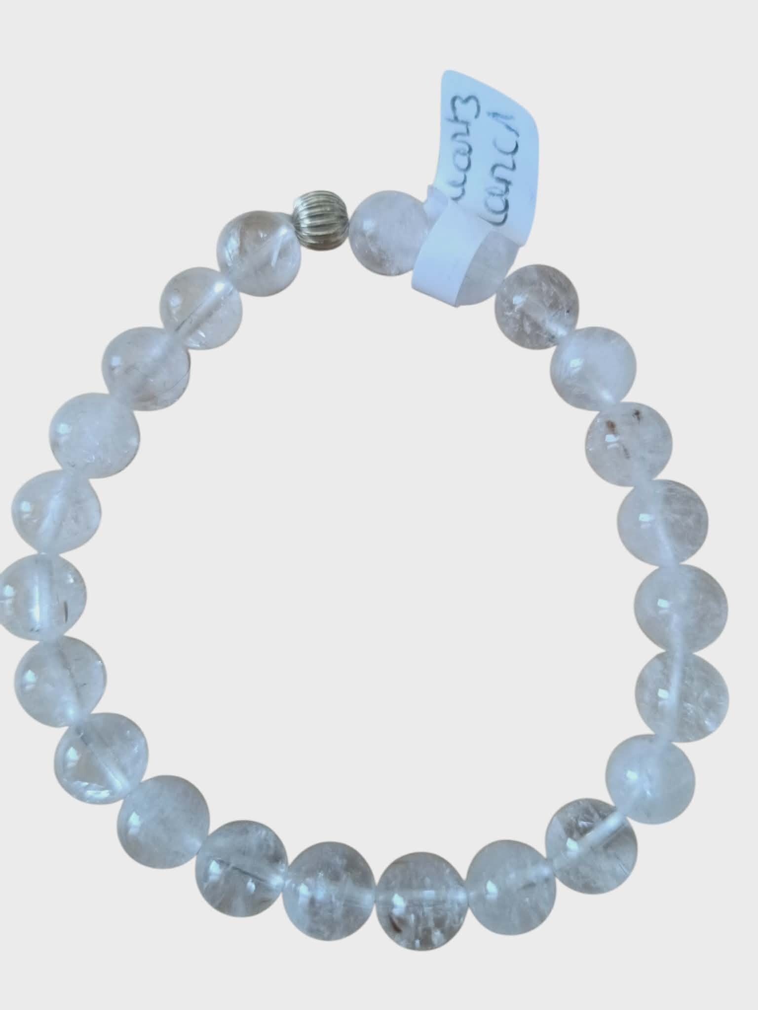 Bracelet Quartz Blanc 8mm