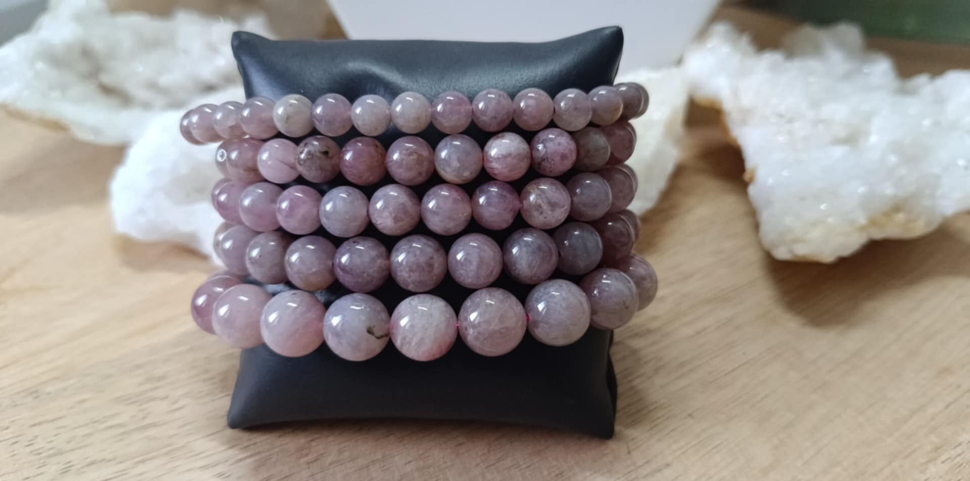 Bracelet Quartz Rose Violet de Madagascar