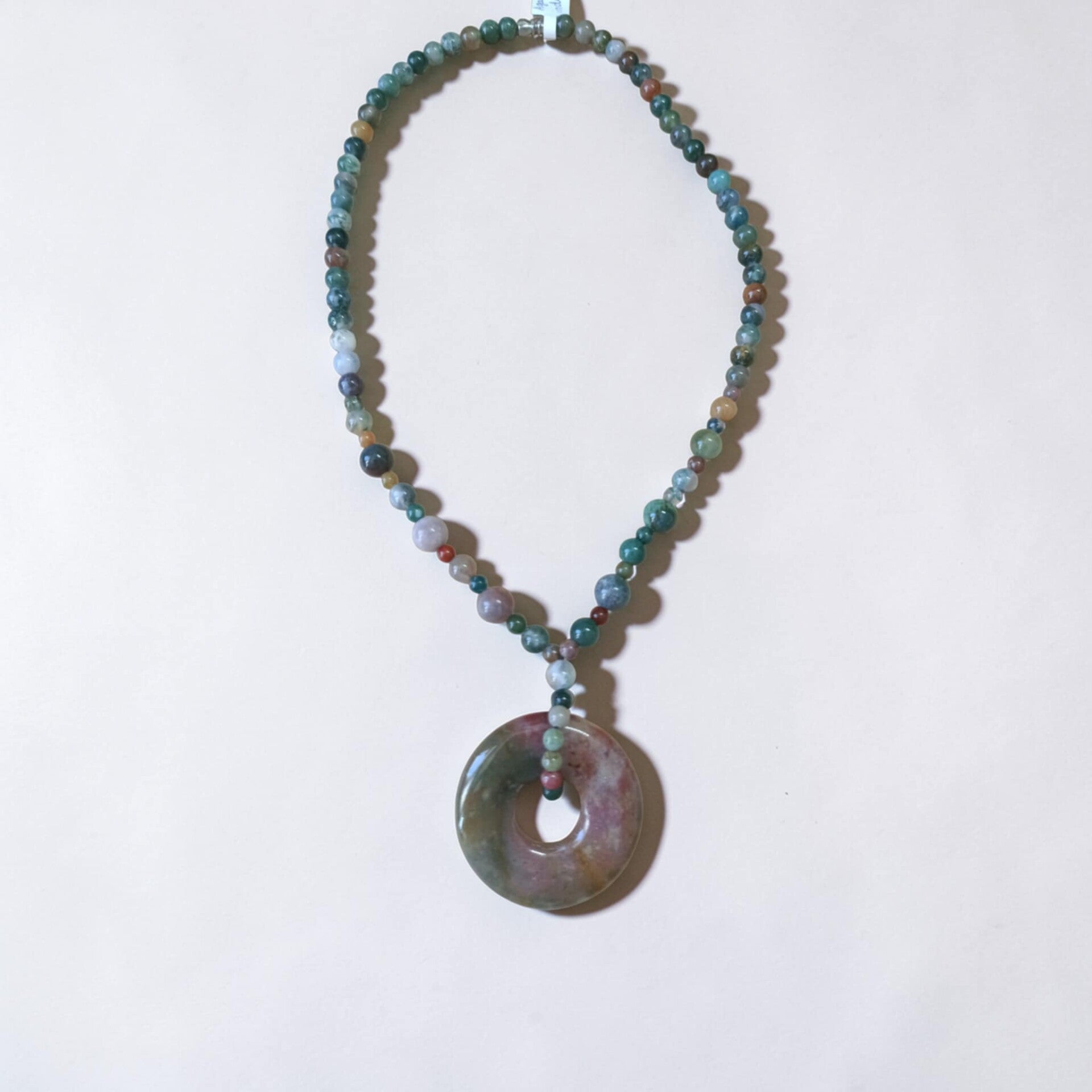Collier Agate Indienne Donuts