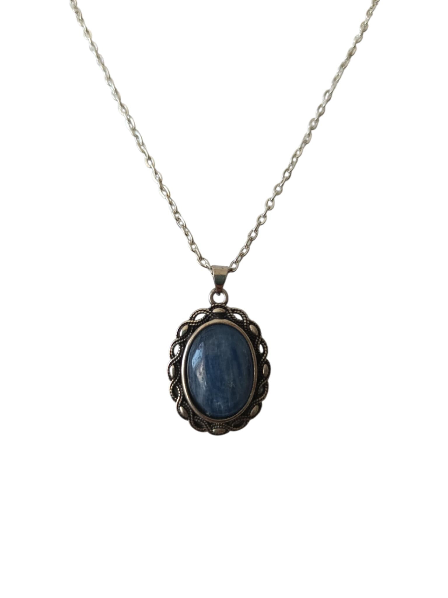 Collier Cyanite Bleue