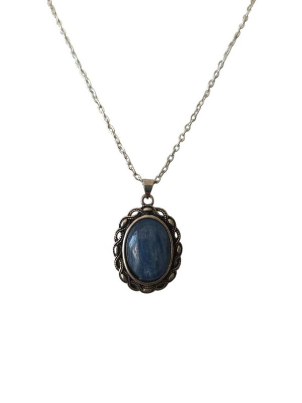 Collier Cyanite Bleue