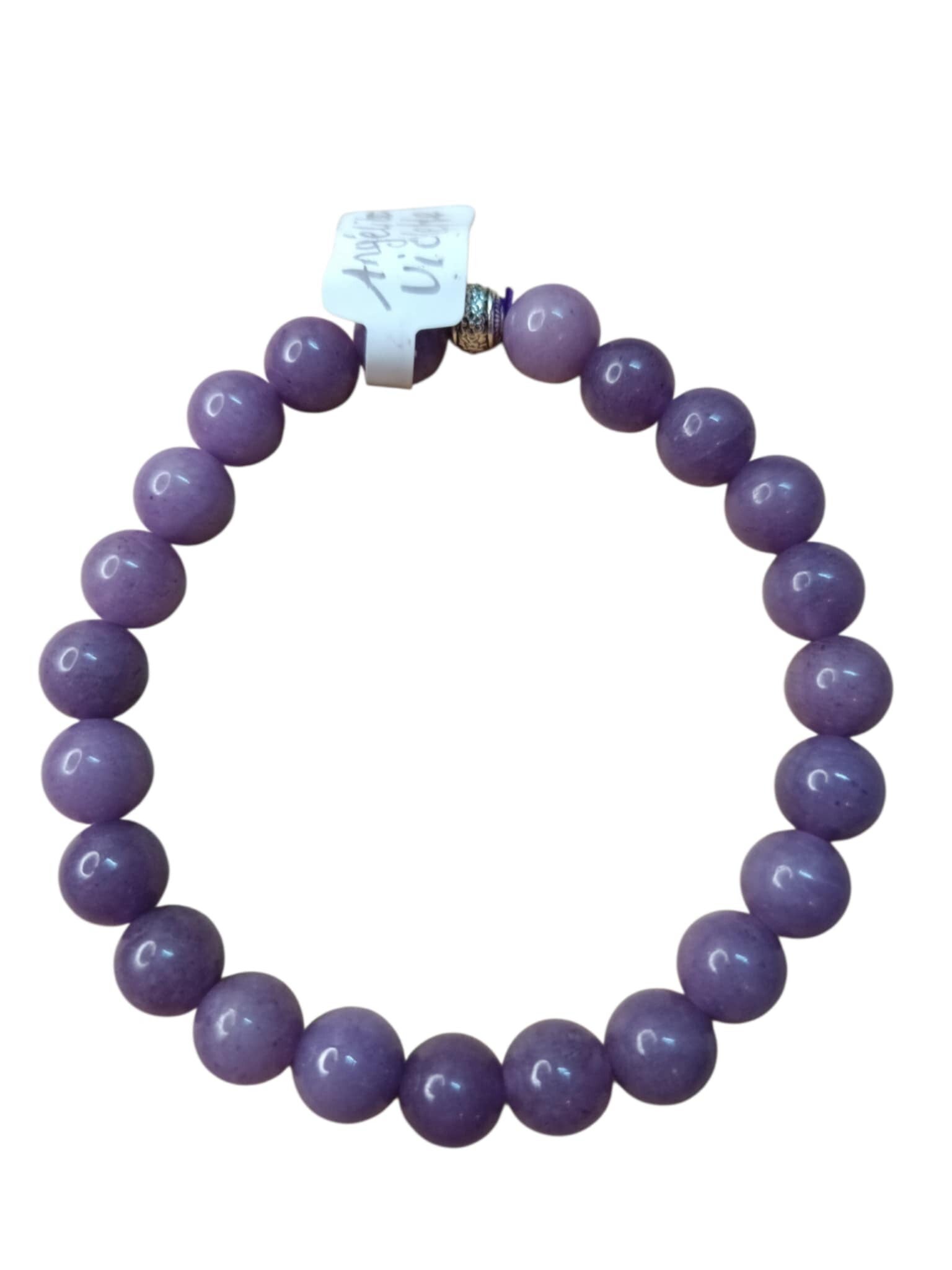Bracelet Angelite (Anhydrite) Violette 8mm