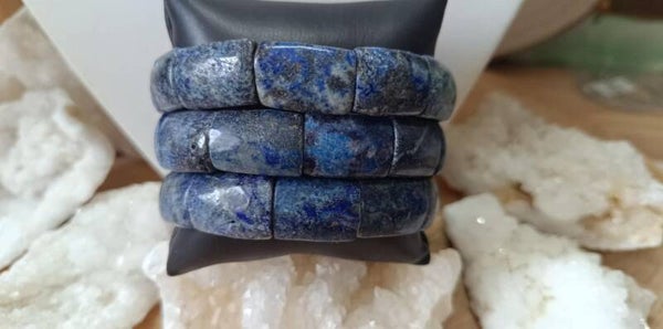 Bracelet Lapis Lazuli Rectangle 14mm