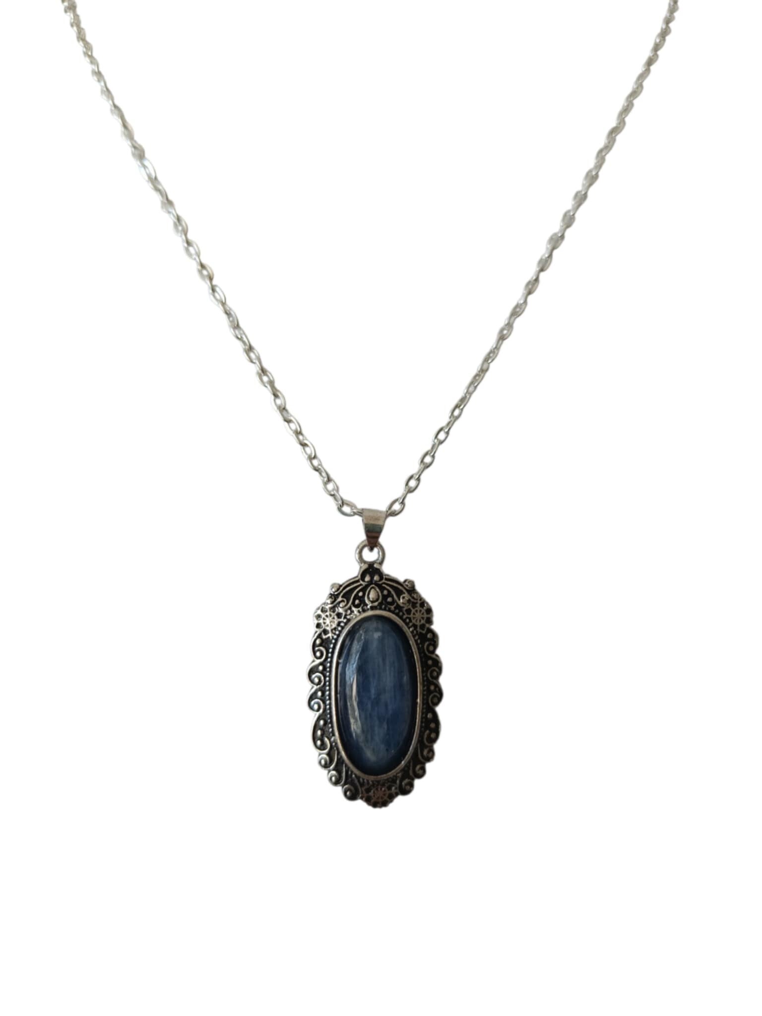 Collier Cyanite Bleue