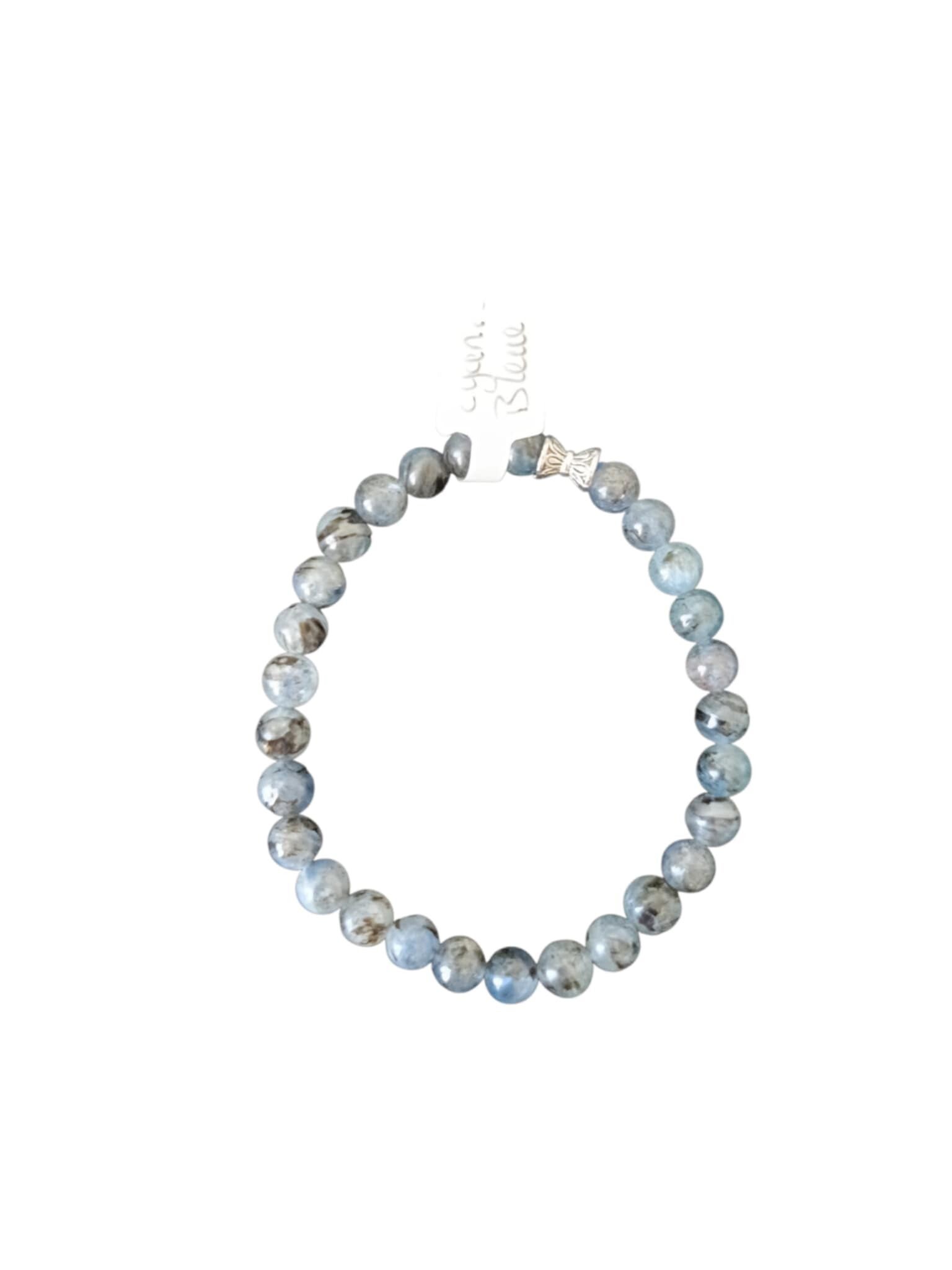 Bracelet Cyanite Bleue 6mm