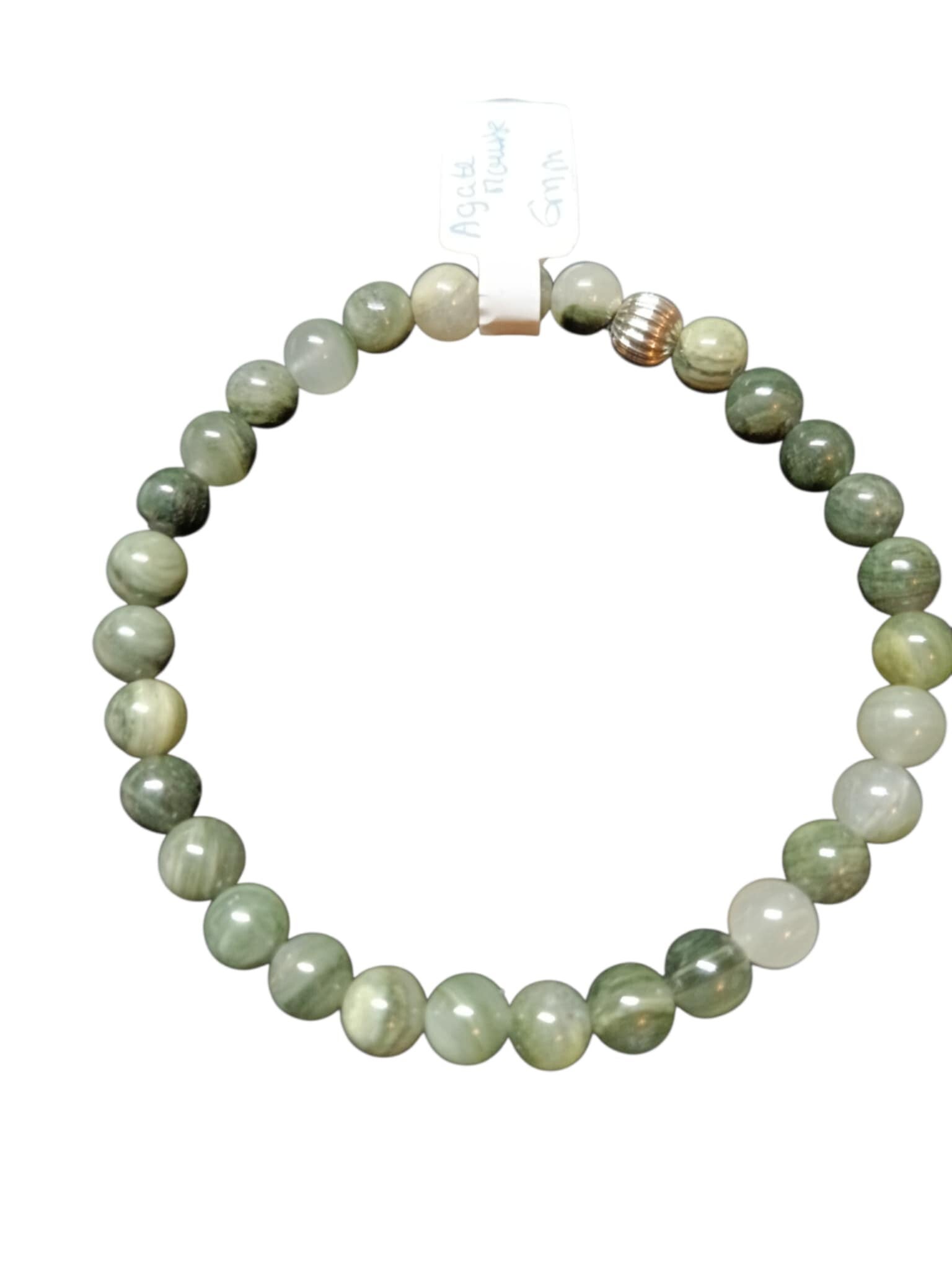 Bracelet Agate Mousse 6mm