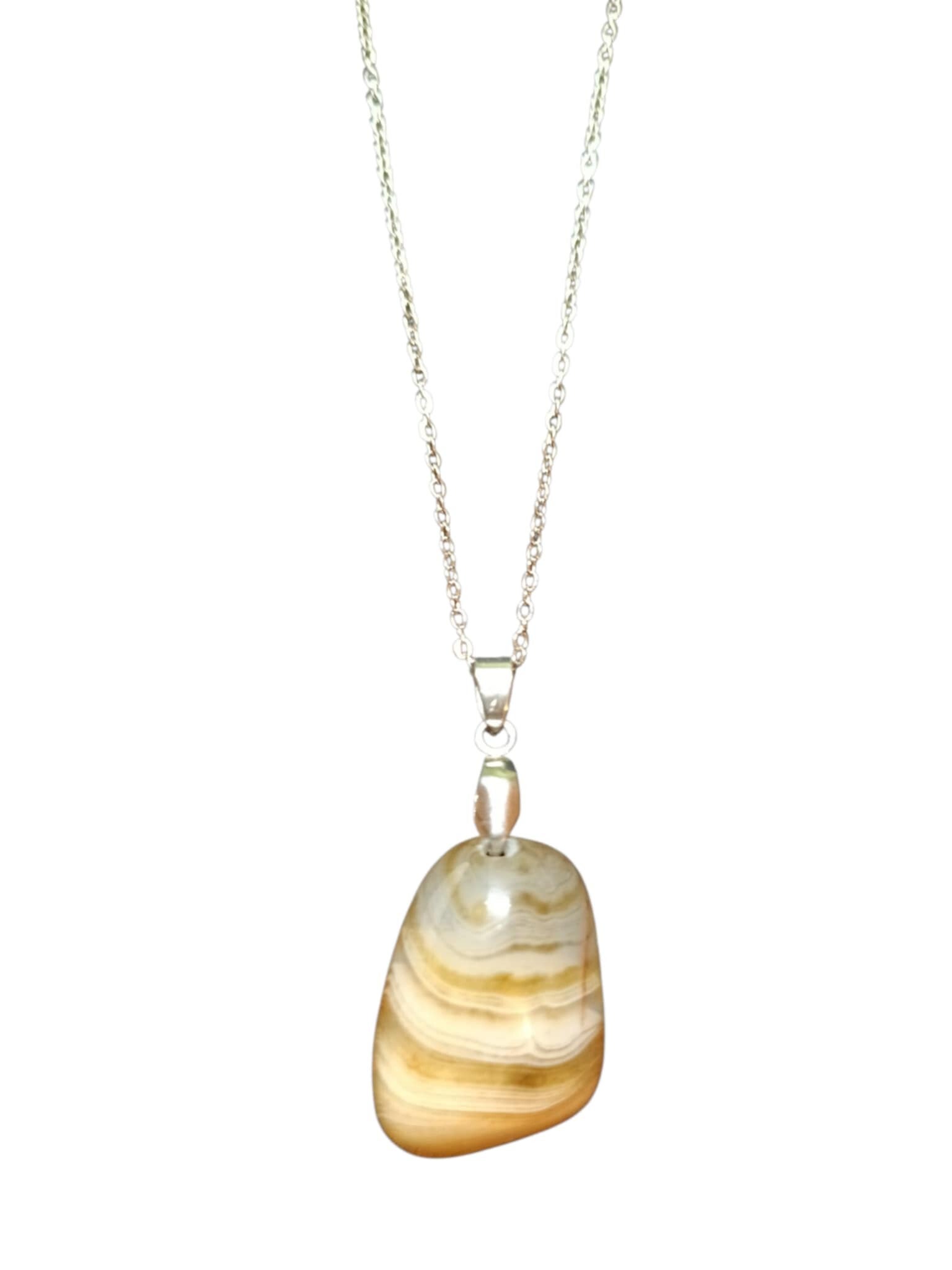 Collier Agate Forme Libre