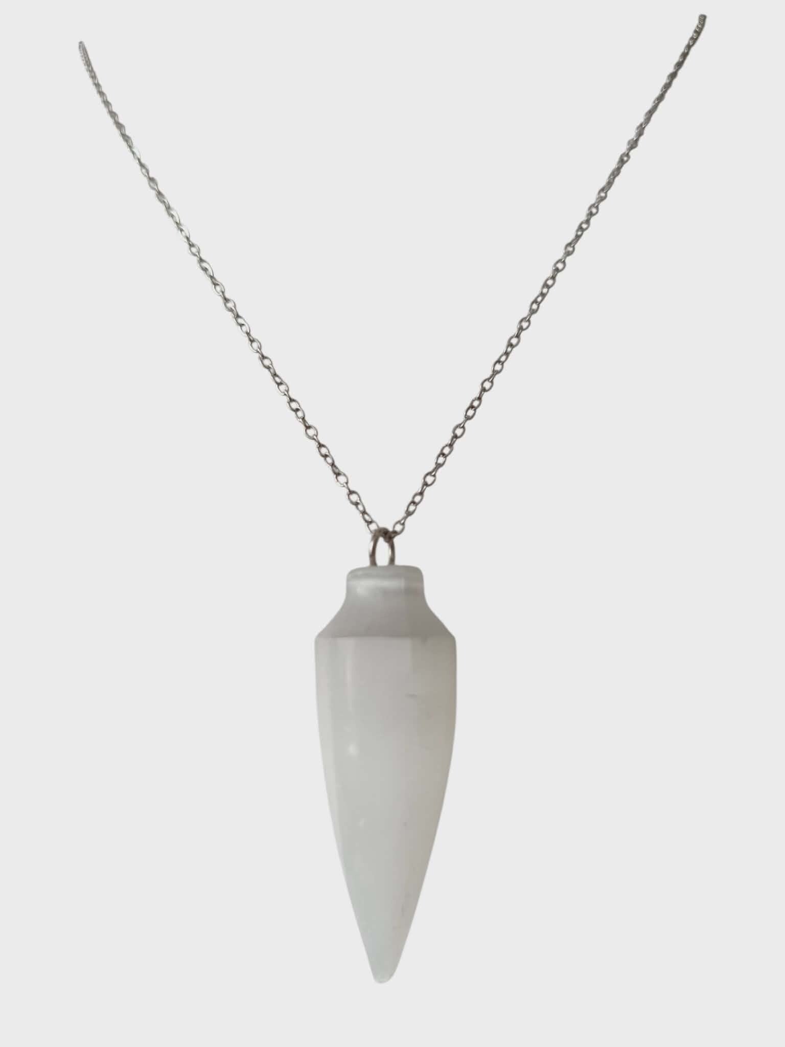 Collier Sélénite Blanche