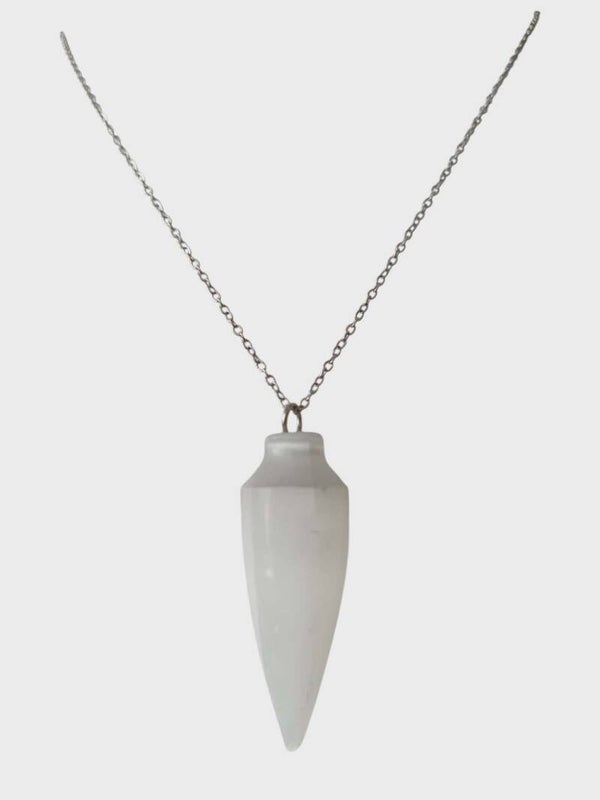 Collier Sélénite Blanche