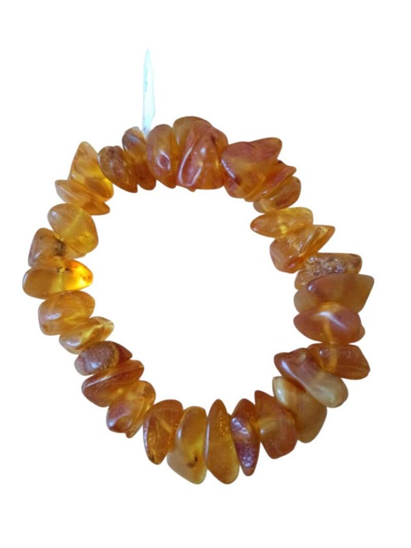 Bracelet Ambre jaune Baroque petit