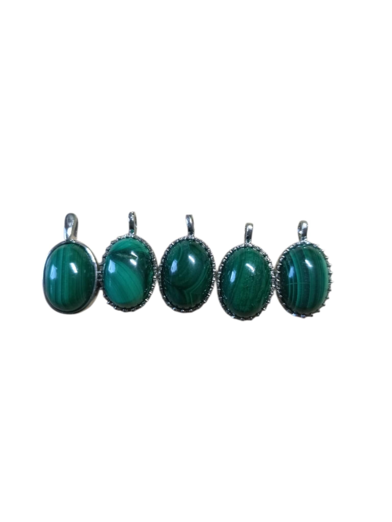 Pendentif Malachite en Argent