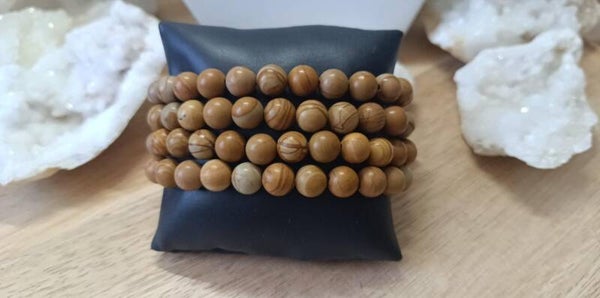 Bracelet Jaspe Bois 8mm