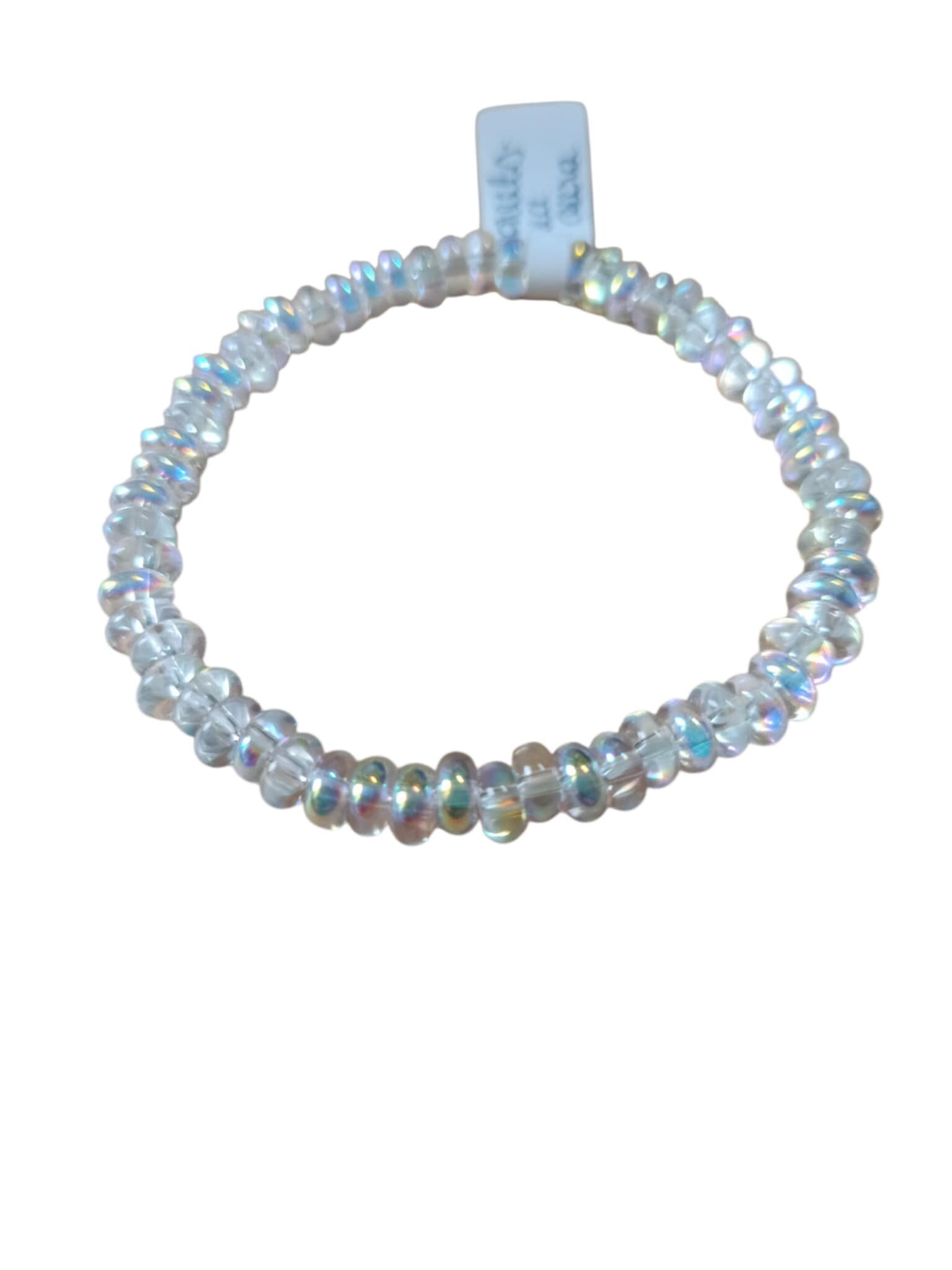 Bracelet Cristal de Roche Aqua Aura Donuts