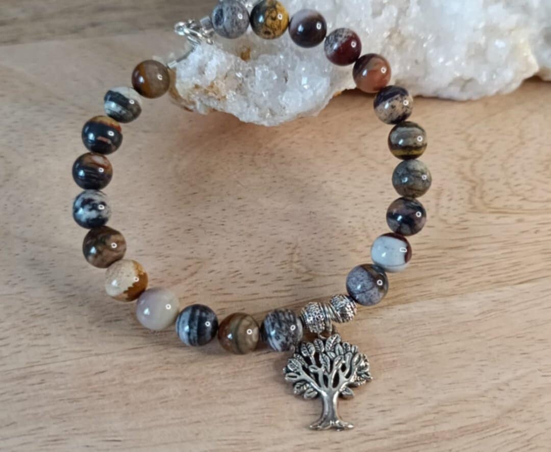 Bracelet Jaspe "Arbre de Vie "