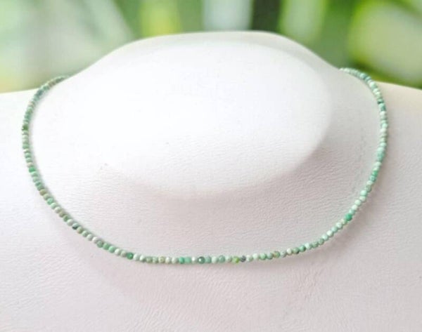 Collier Turquoise Africaine facetté 2.5mm