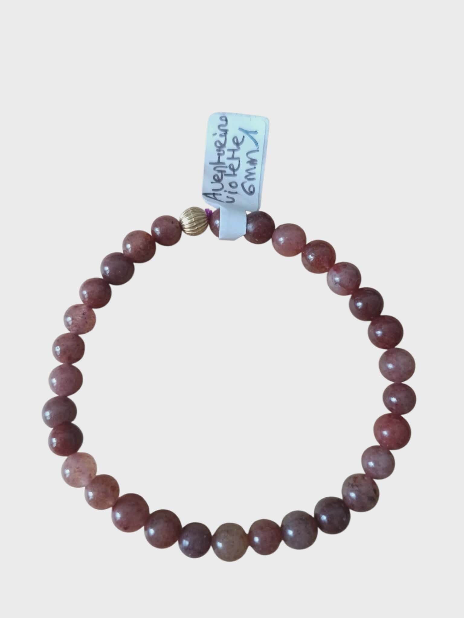 Bracelet Aventurine Violette 6mm