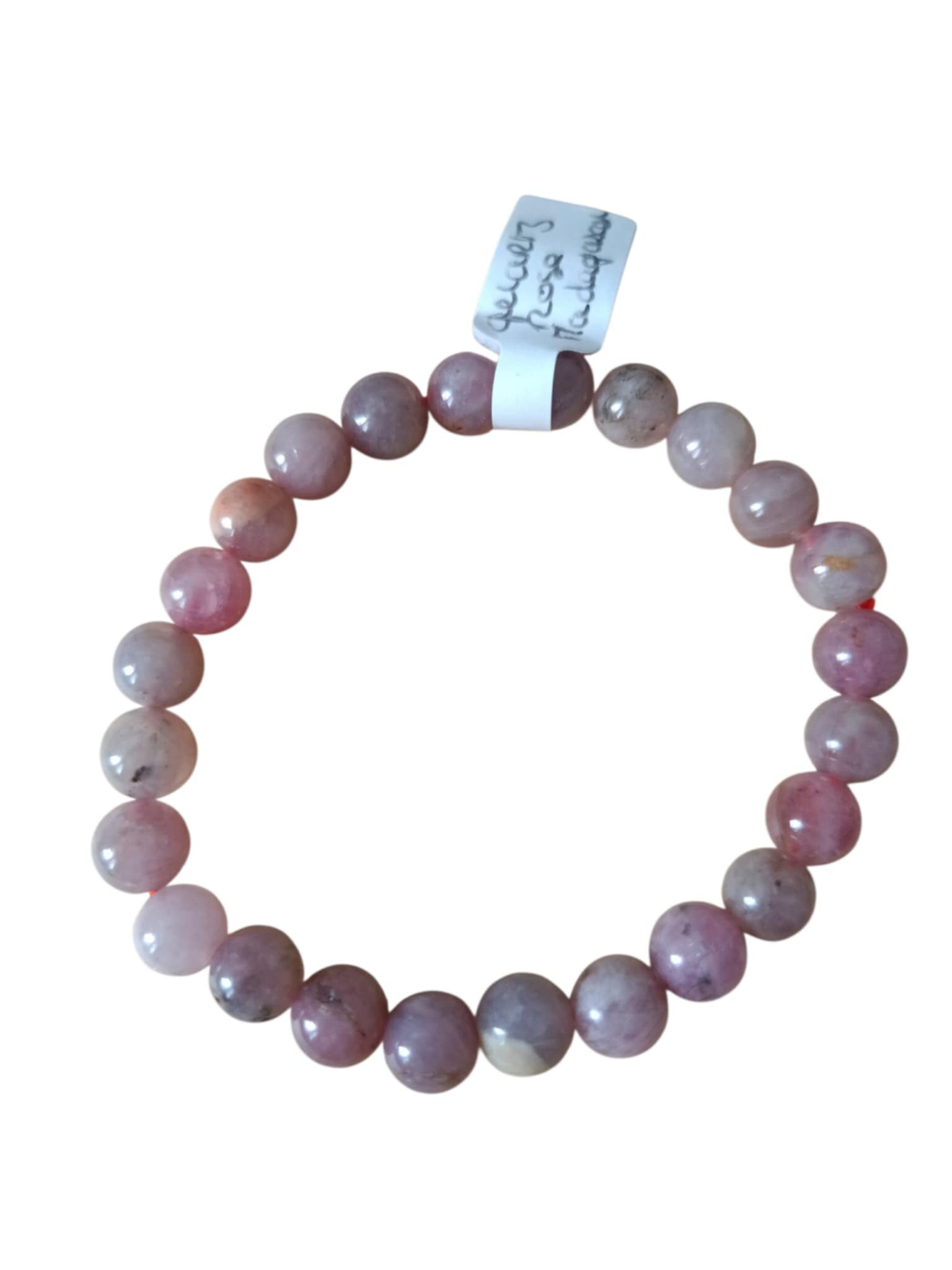 Bracelet Quartz Rose Violet de Madagascar 7mm