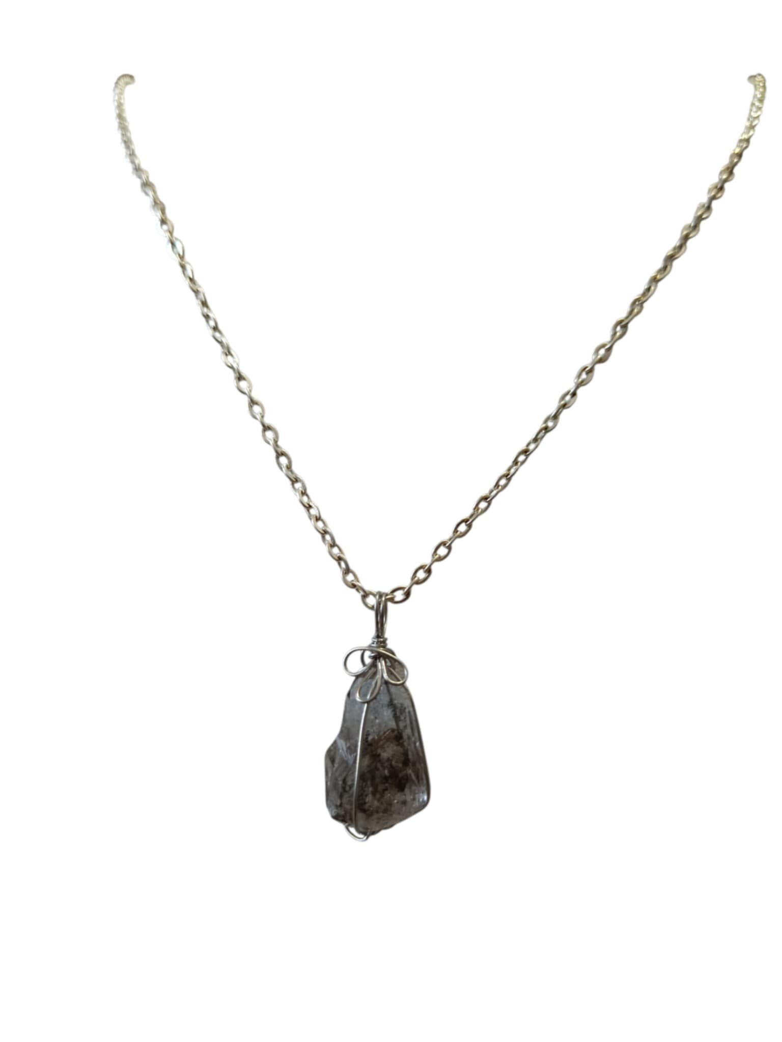 Collier Diamant Herkimer Brut