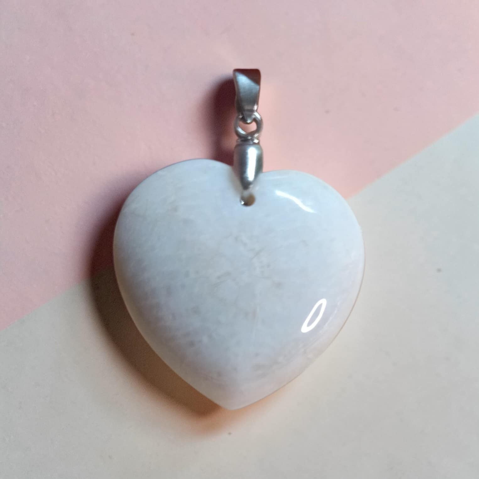 Pendentif Corail " Coeur " n°2