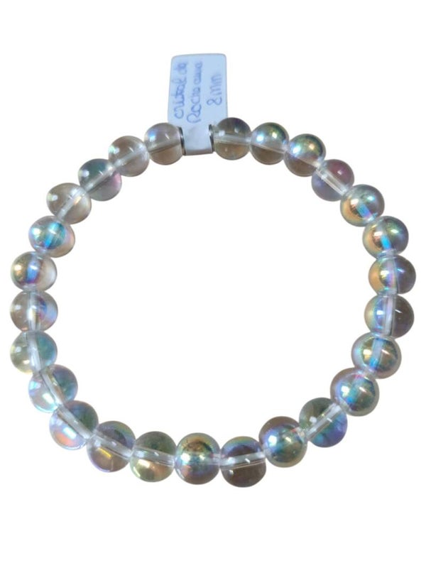 Bracelet Cristal de Roche Aqua Aura 8mm