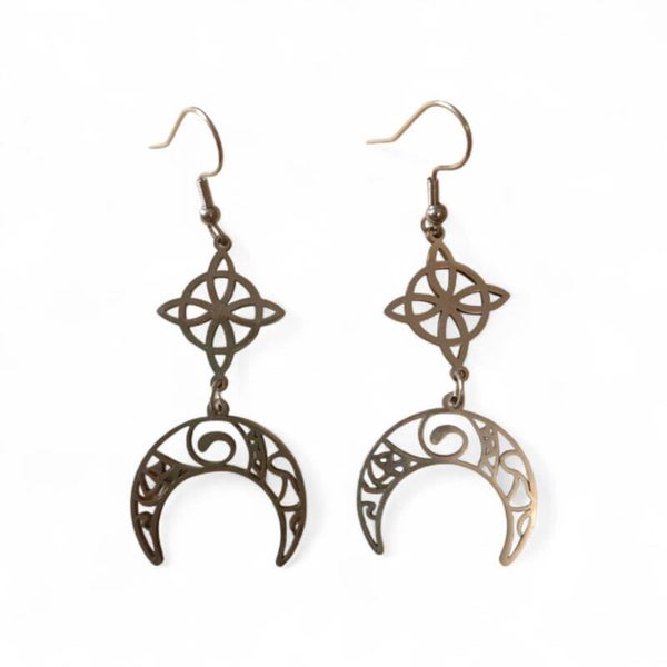 Boucles d'oreilles Lune