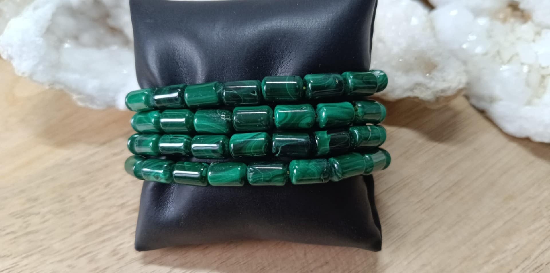 Bracelet Malachite Rondin Grade B