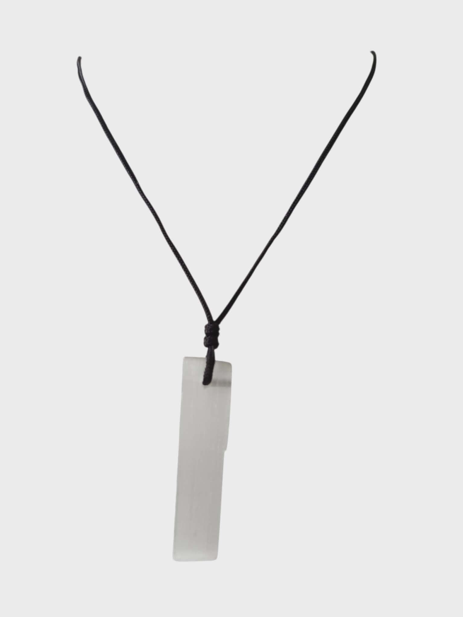 Collier Sélénite Blanche Réglable