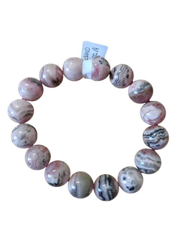 Bracelet Rhodochrosite 12mm Grade A