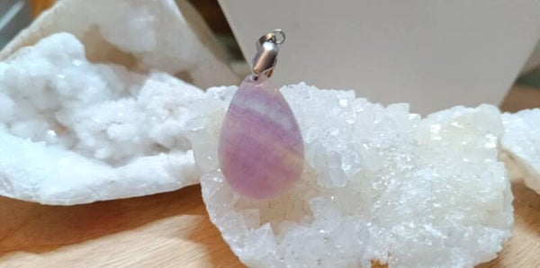 Pendentif Fluorite Arc en Ciel