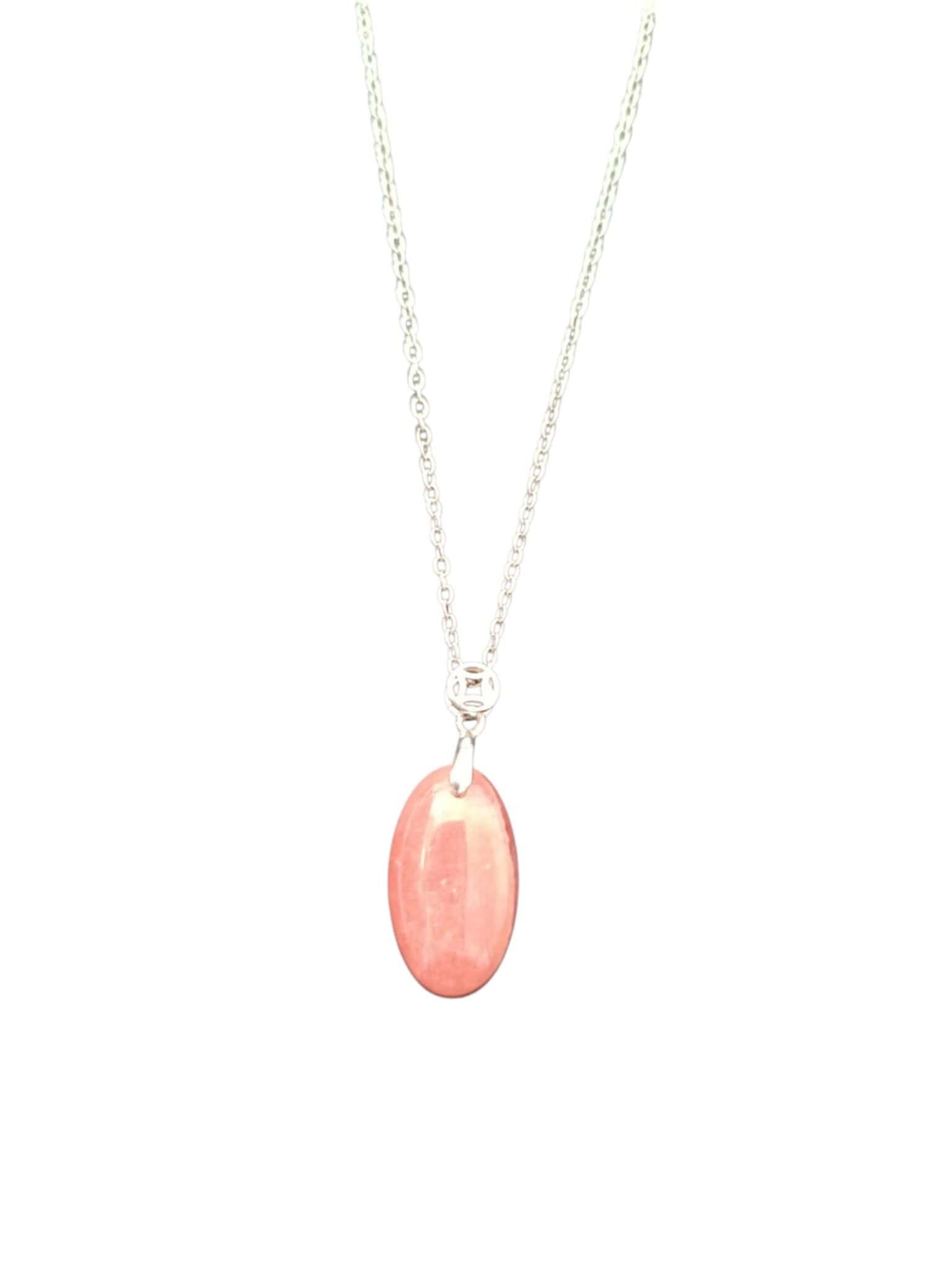 Collier Rhodochrosite en Argent 925