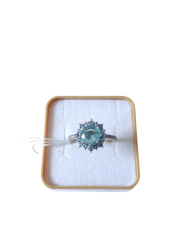 Bague Zircon Bleu