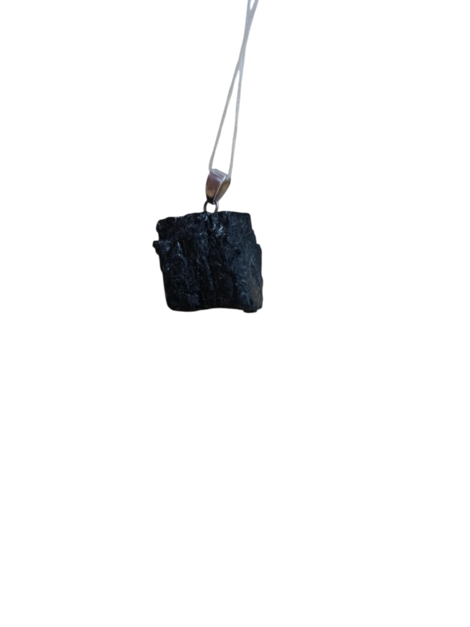 Collier Tourmaline Noire Brute