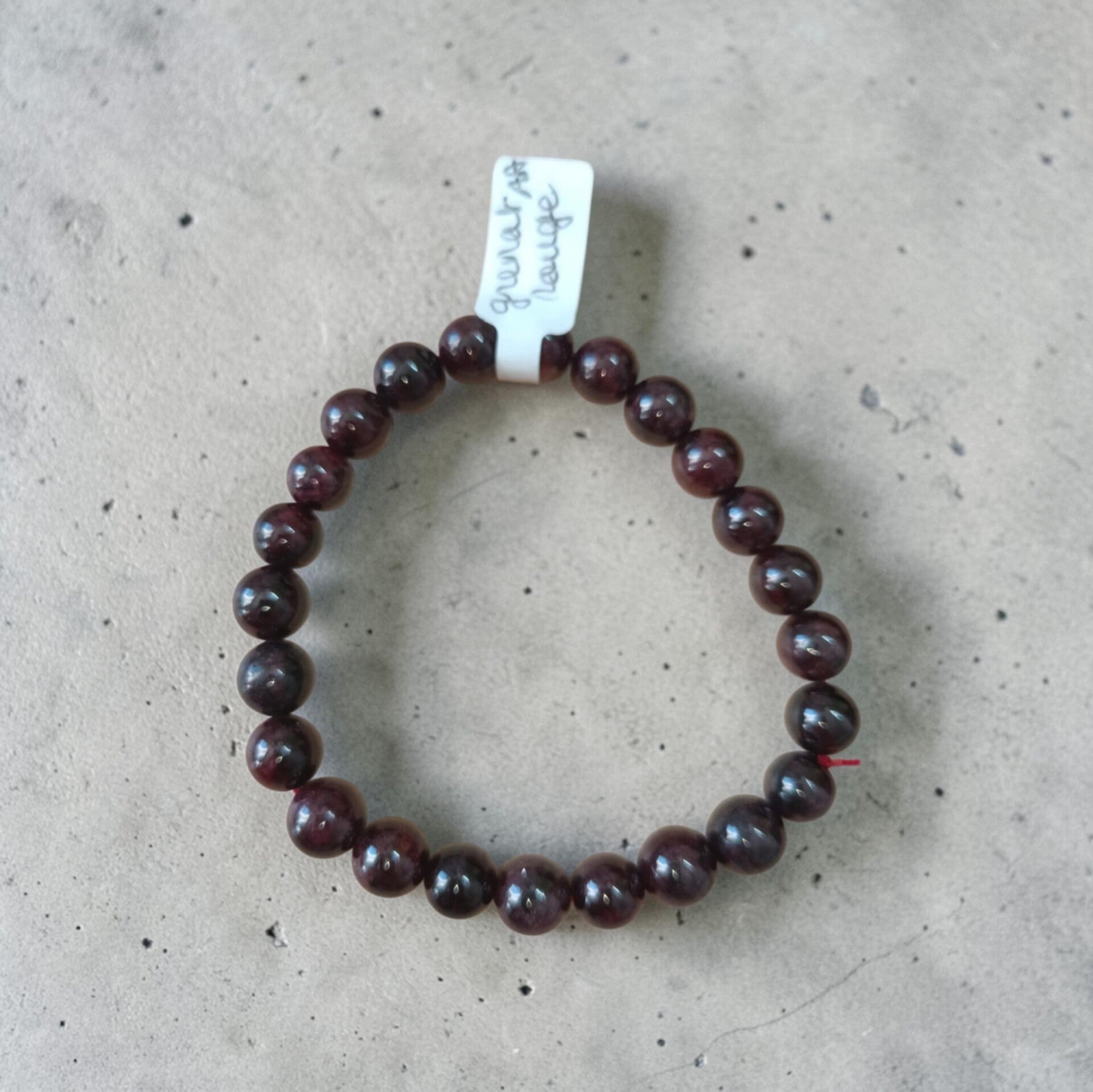 Bracelet Grenat Rouge 8mm Grade AA