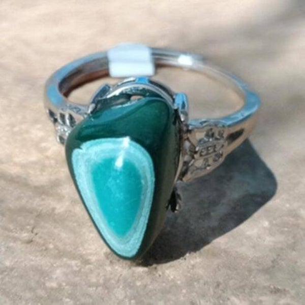 Bague Chrysocolle Malachite n°6