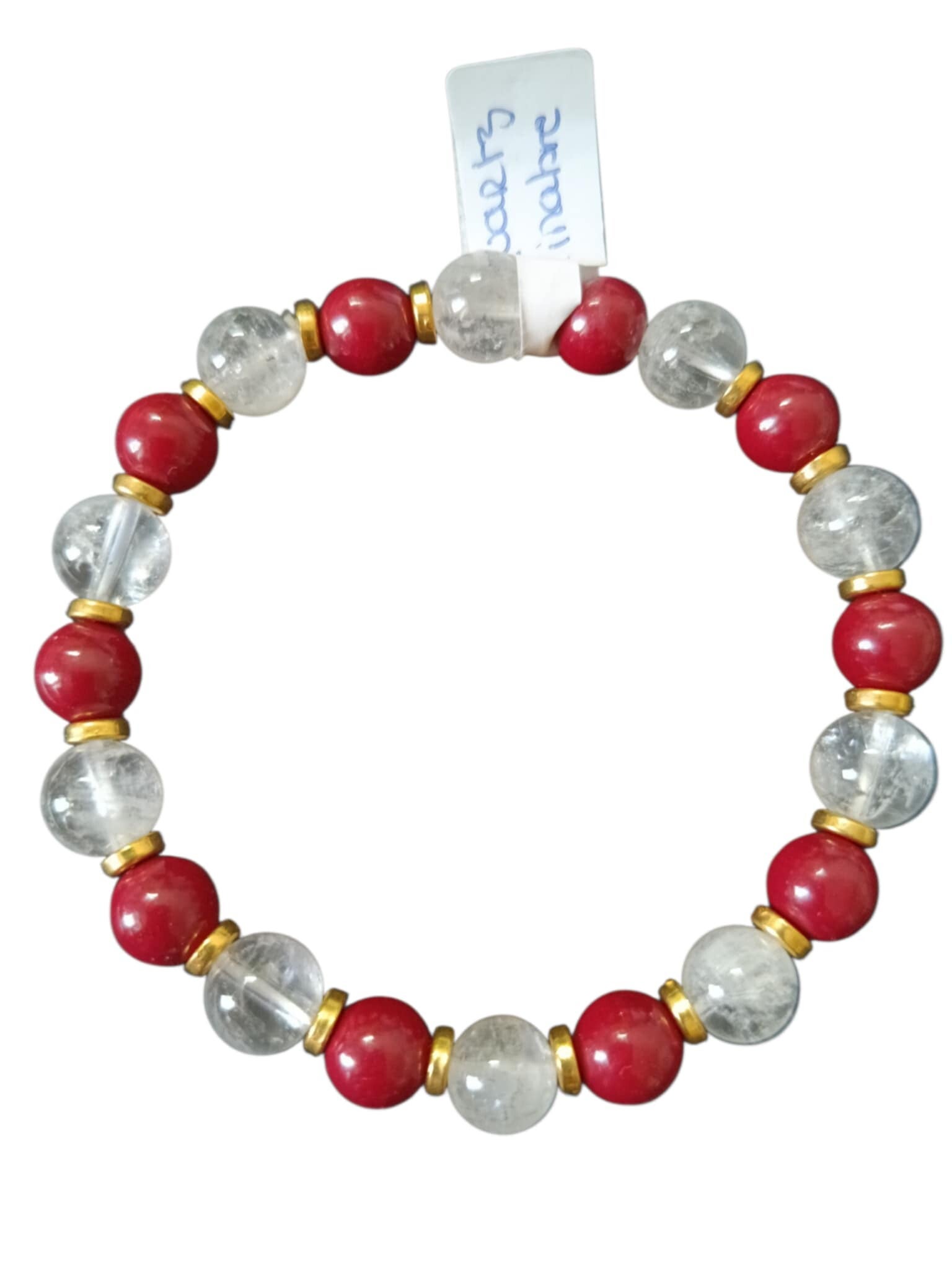 Bracelet Quartz & Cinabre