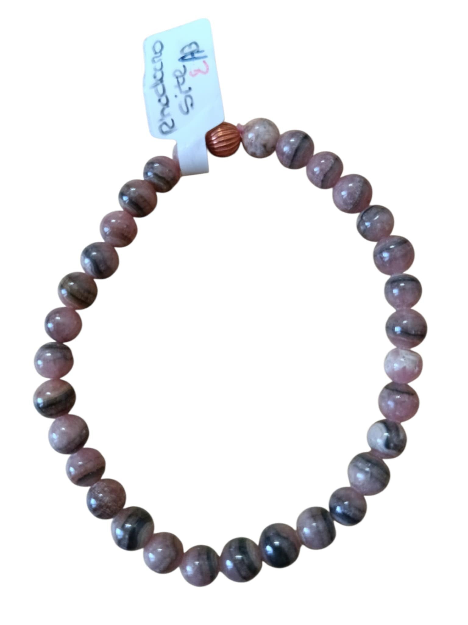Bracelet Rhodochrosite 6mm Grade B