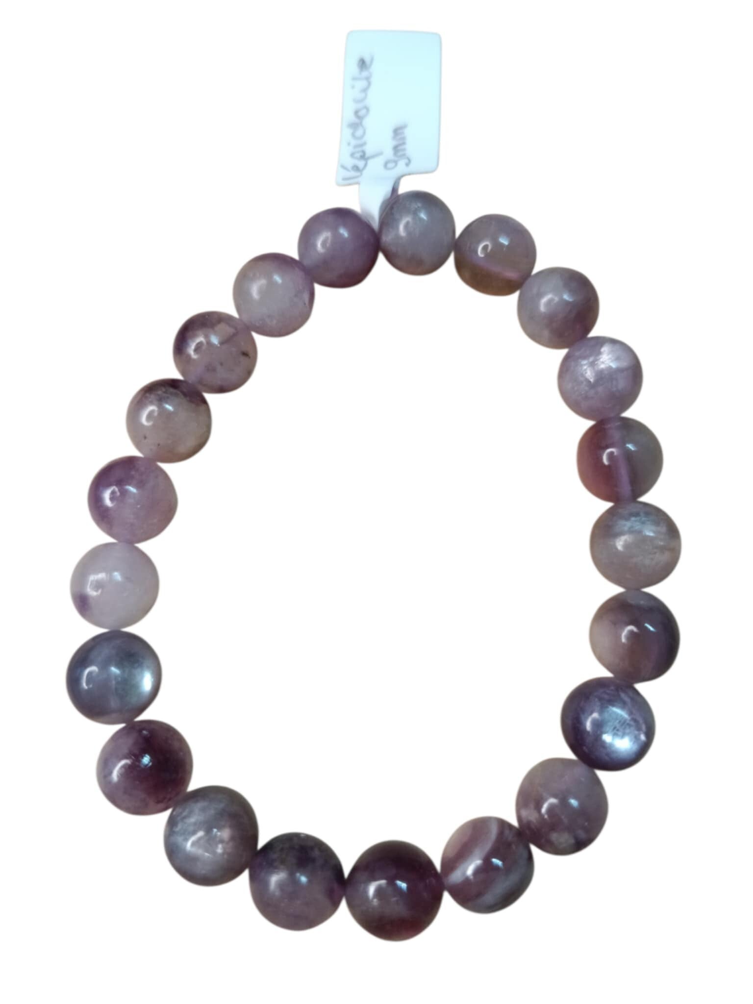 Bracelet Lépidolite 9mm