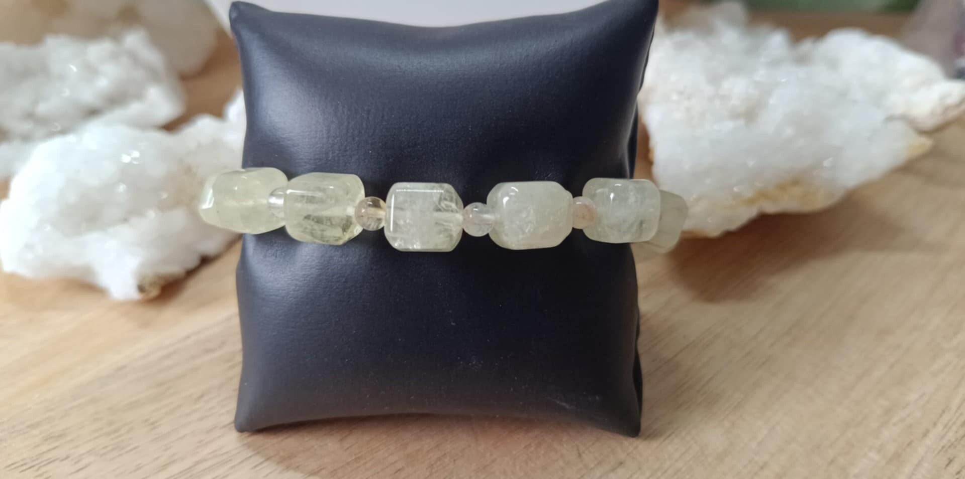 Bracelet Dolomite Cube 10mm