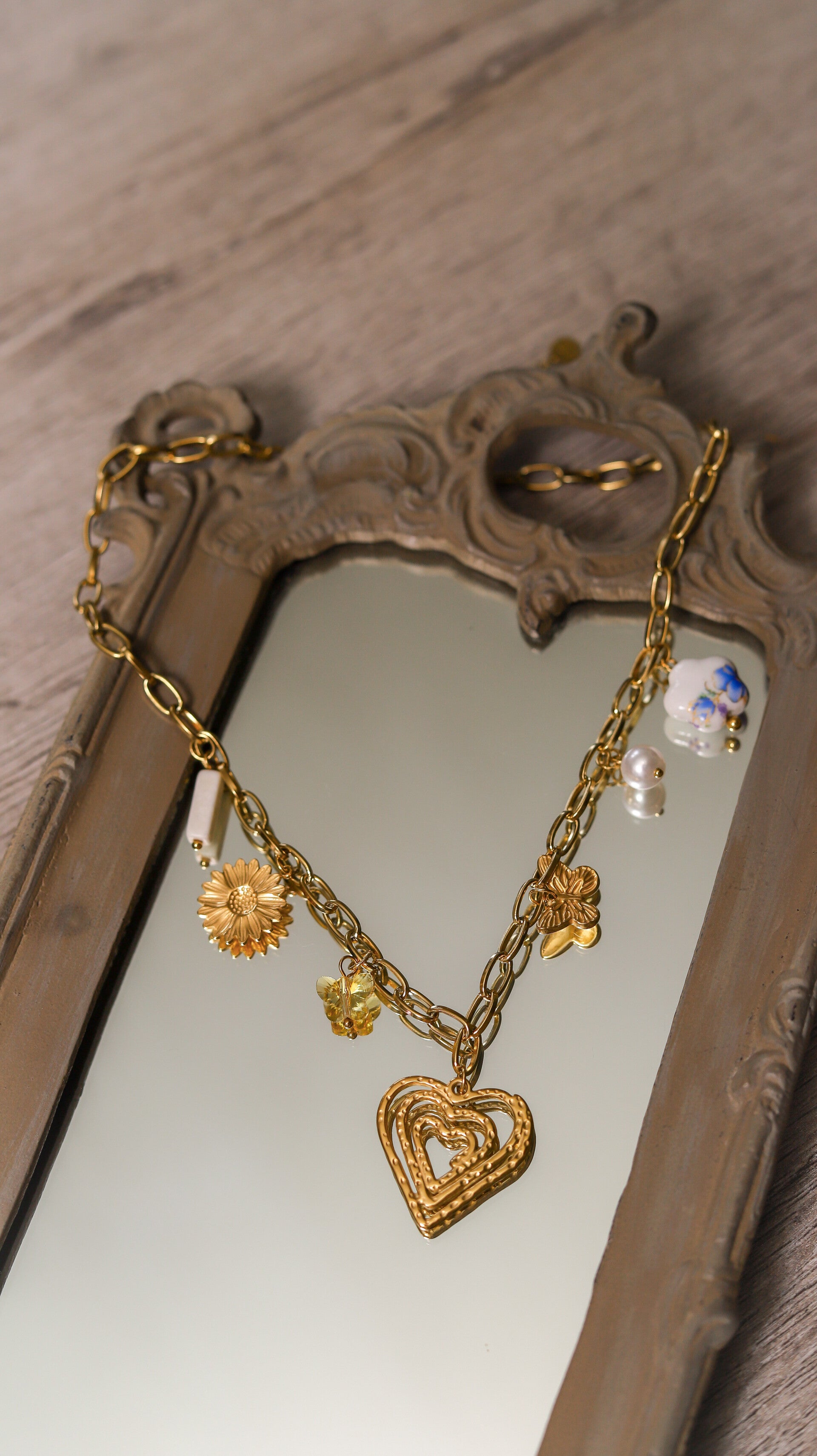 Bedelketting open hart