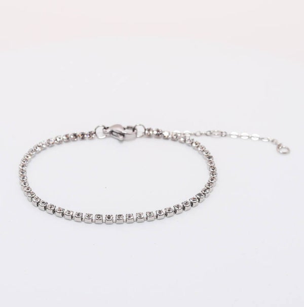 Tennisarmband zilverkleurig