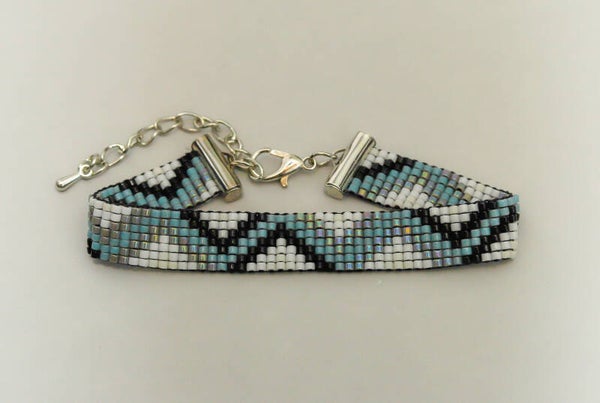 Kralen armband zigzag patroon